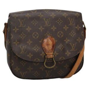 Authentic LOUIS VUITTON Monogram Saint Cloud GM Shoulder Bag M51242 LV